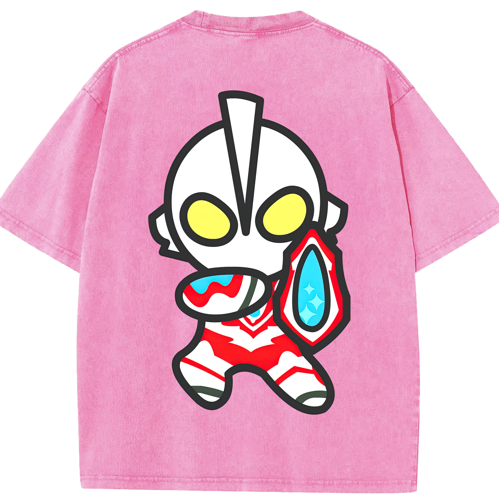 （画像用） ウルトラマン Ultraman 綿100% ヴィンテージ風 半袖Tシャツ（背面プリント）